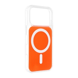 Case for iPhone 17 Clear Fusion Mag Cover compatible with MagSafe hermes orange