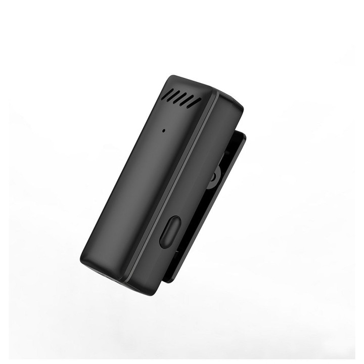 Wireless lavalier microphone type C with charging case S11 black