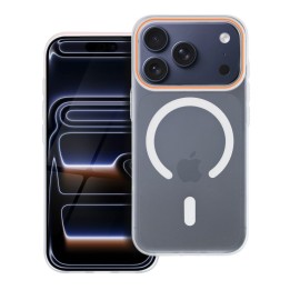 Case for iPhone 17 AIR Go Orange MagSafe compatible transparent