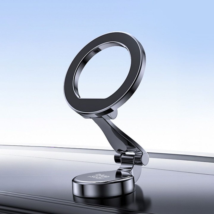 Magnetic car phone holder Blue Star Easy View compatible with MagSafe black