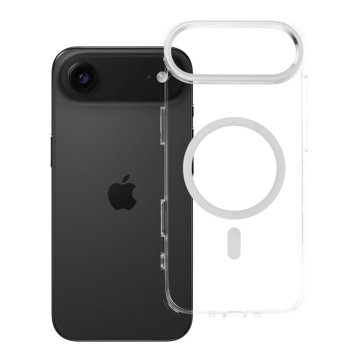 Case for iPhone 17 AIR Frame Clear Hybrid Mag Cover MagSafe compatible transparent