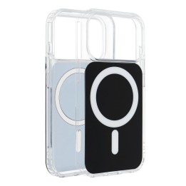 Case for iPhone 17 AIR Clear Fusion Mag Cover compatible with MagSafe black
