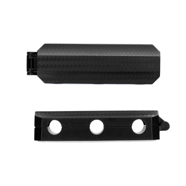 Self-adhesive magnetic organizer Blue Star PJ-OCZ5 for 3 cables - black (2 pcs.)
