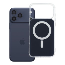 Case for iPhone 17 Pro Max / 18 Pro Max (low camera edge) Clear Fusion Mag Cover compatible with MagSafe navy blue