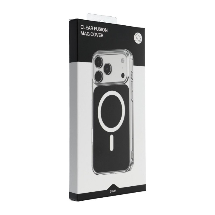 Case for iPhone 16 Clear Fusion Mag Cover compatible with MagSafe black