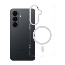 Case for Samsung S26 Frame Clear Hybrid Mag Cover MagSafe compatible transparent