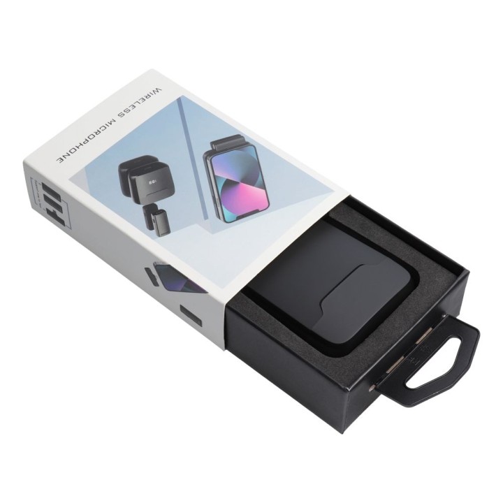 Lavalier microphone wireless Type C with case charging S11 black