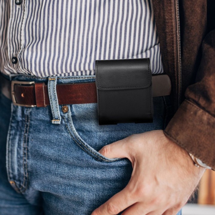 Horizontal leather belt phone case for Samsung Flip 1 / 2 / 3 / 4 / Huawei P50 Pocket / Motorola Razr 5G Royal size V