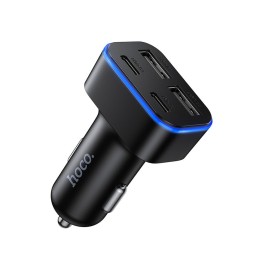 Car charger Hoco 2x USB A + 2x USB C QC3.0 PD 42W Z63 black