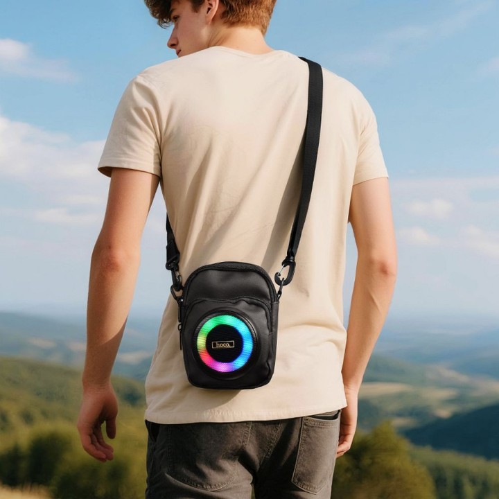 Колонка bluetooth 8W 3h у формі сумки 1,5L Hoco HC41 чорна
