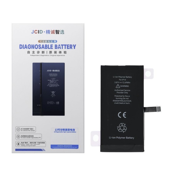 JCID Bateria z możliwością przypisania jako USED do iPhone 14 3279 mAh (standardowa pojemnosc)