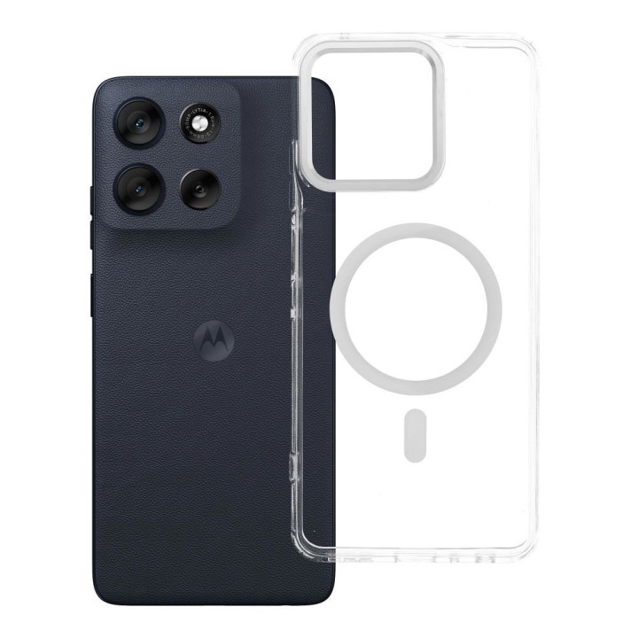 Etui na Motorola G56 Frame Clear Hybrid Mag Cover zgodny z MagSafe transparentne