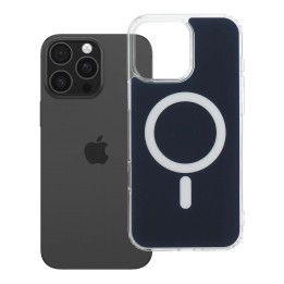 Case for iPhone 16 PRO MAX Clear Fusion Mag Cover MagSafe compatible navy blue