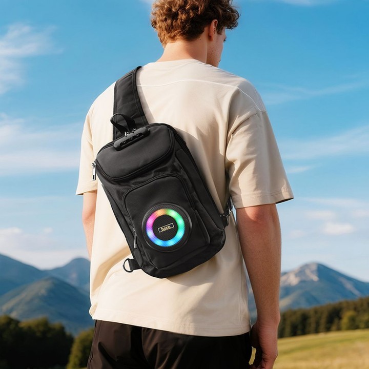Bluetooth speaker 8W 3h in the shape of backpack 6L Hoco HC42 black