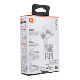 Бездротові навушники вкладиші JBL IP54 IPX2 Wave Beam білі