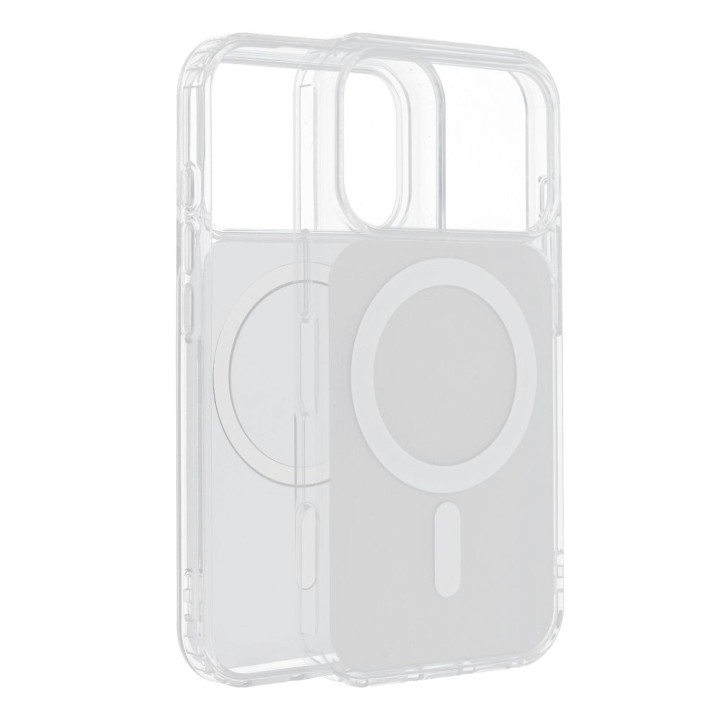 Case for iPhone 16 PRO Clear Fusion Mag Cover compatible with MagSafe white