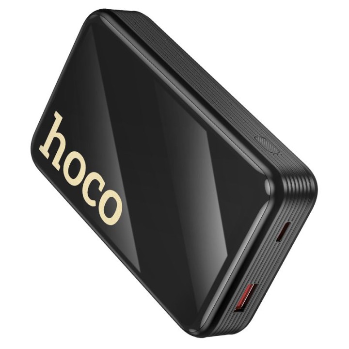 Power bank Hoco 20000 mAh QC PD 22,5W with built-in cables USB C + Lightning Q37A black