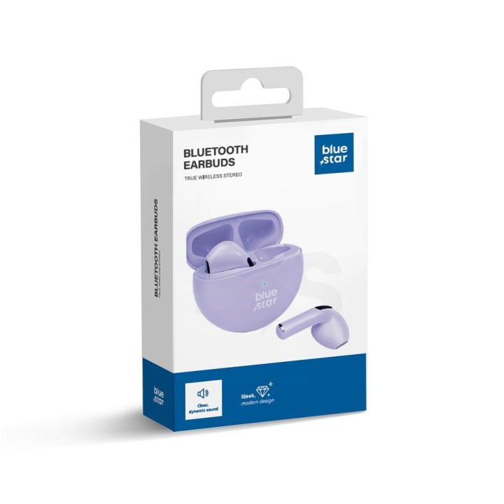 Wireless in-ear headphones Blue Star Circle Beat TX3 TWS lavender