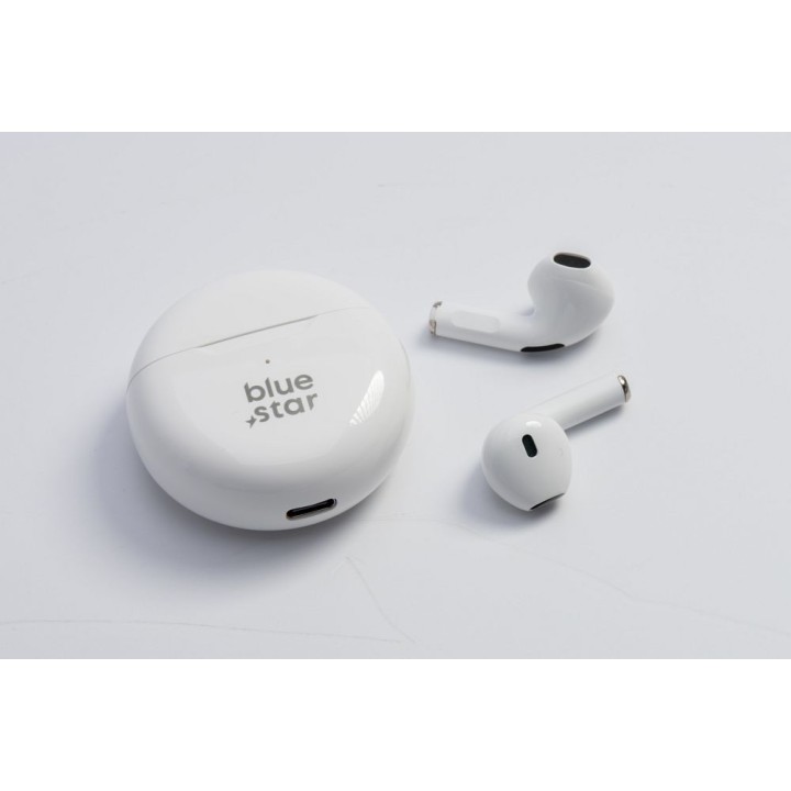 Wireless in-ear headphones Blue Star Circle Beat TX3 TWS white