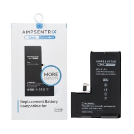 AmpSentrix Basic battery for iPhone 15 PRO (increased capacity 3480 mAh)