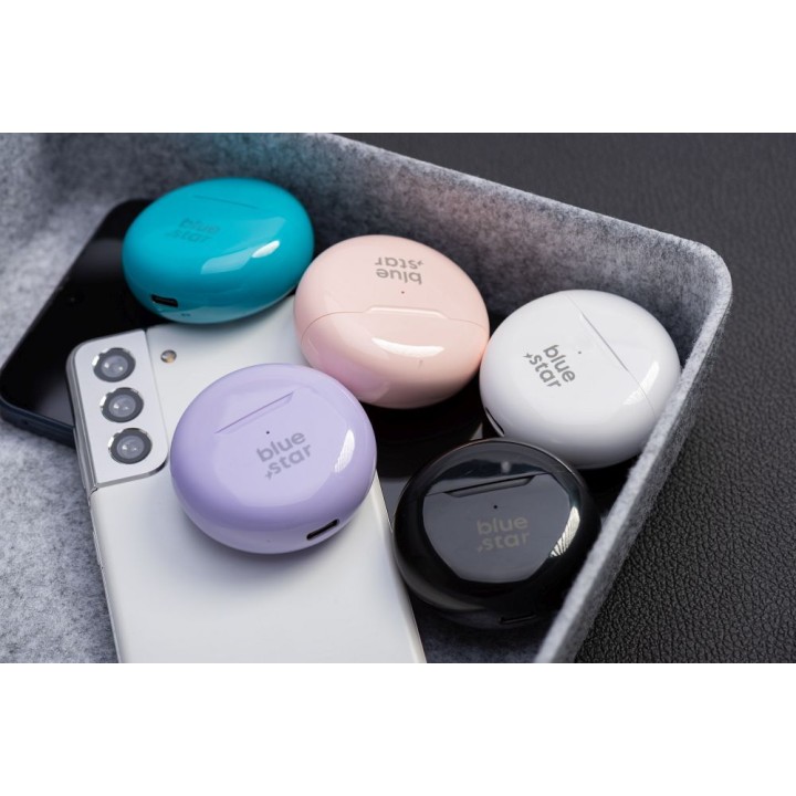 Wireless headphones in-ear Blue Star Circle Beat TX3 TWS white