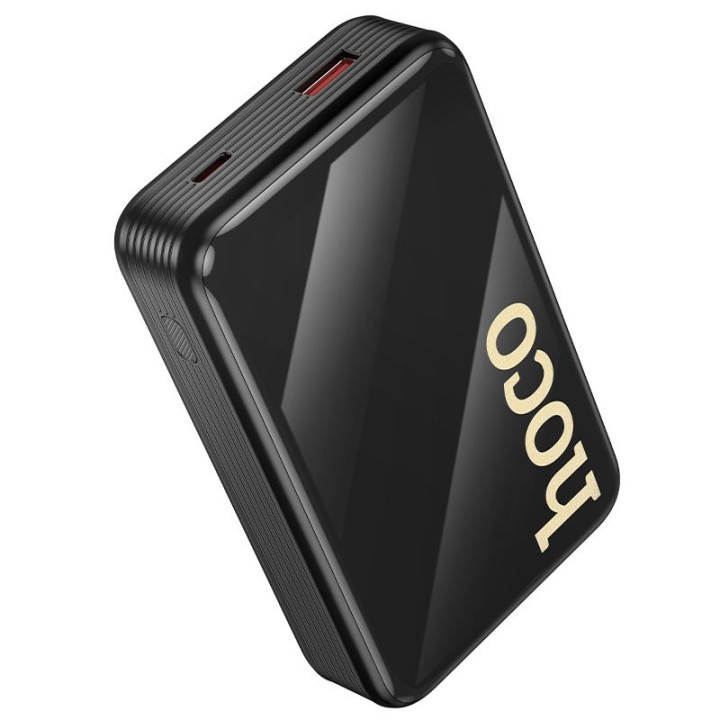 Повербанк Hoco 20000 mAh QC PD 22,5W со встроенными кабелями USB C + Lightning Q37A черный