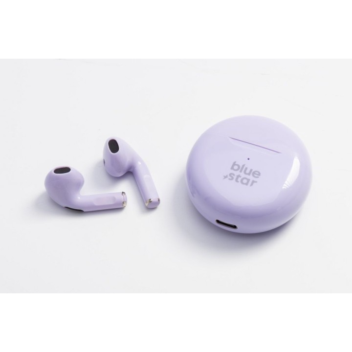 Wireless in-ear headphones Blue Star Circle Beat TX3 TWS lavender