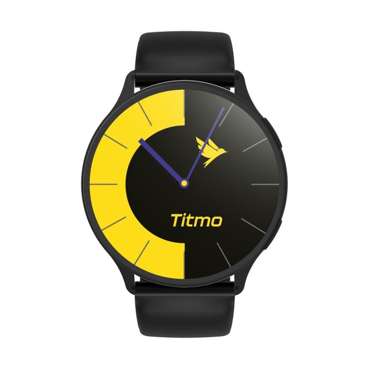 Smartwatch TITMO O-200 (GPS, AMOLED, Bluetooth call, strap silicone) black 0INT