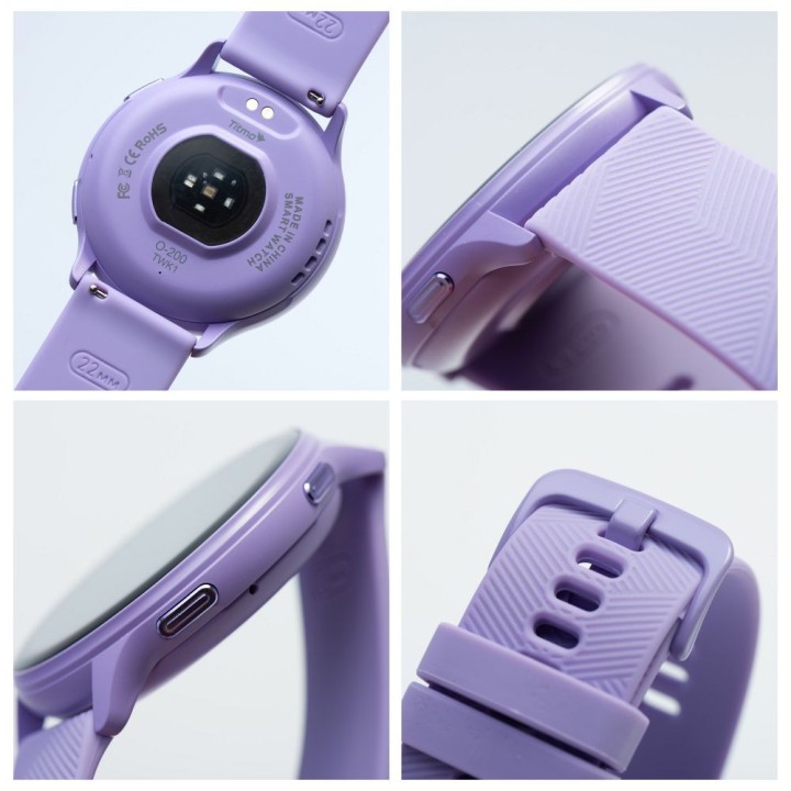Смарт-часы TITMO O-200 (GPS, AMOLED, Bluetooth call, ремешок силиконовый) lawendowy 0INT