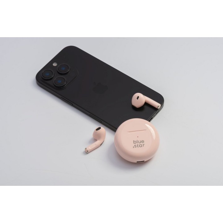Wireless headphones in-ear Blue Star Circle Beat TX3 TWS pink