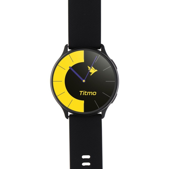 Smartwatch TITMO O-200 (GPS, AMOLED, Bluetooth call, strap silicone) black 0INT
