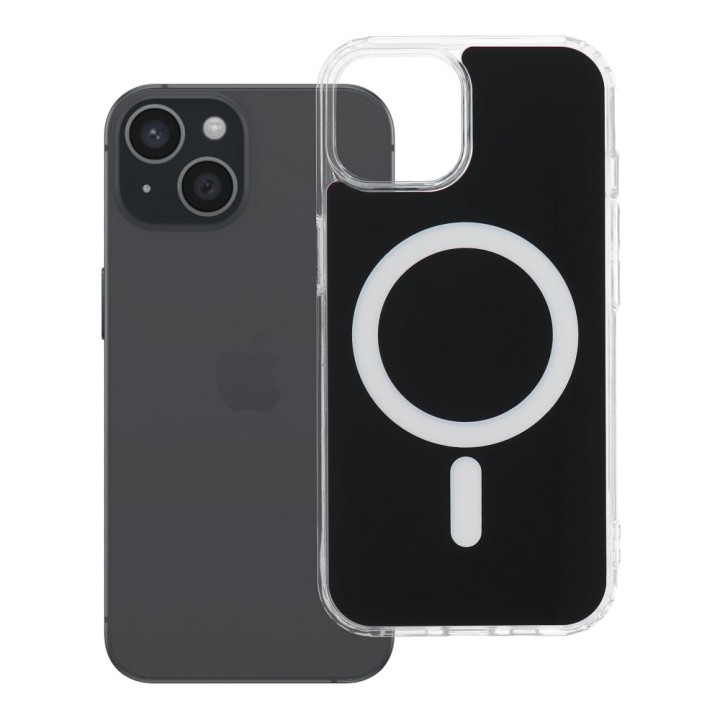 Чохол для iPhone 15 Clear Fusion Mag Cover сумісний із MagSafe чорний
