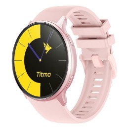 Смарт-часы TITMO O-200 (GPS, AMOLED, Bluetooth call, ремешок силиконовый) розовые 0INT