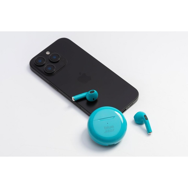 Wireless headphones in-ear Blue Star Circle Beat TX3 TWS blue