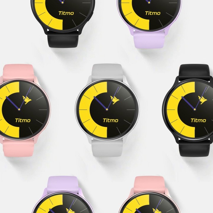 Smartwatch TITMO O-200 (GPS, AMOLED, Bluetooth call, strap silicone) pink 0INT