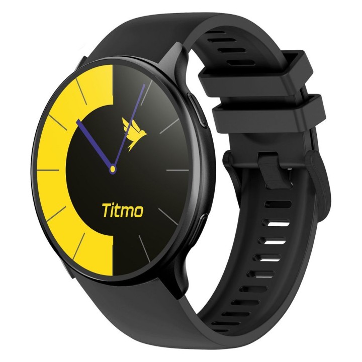 Смарт-годинник TITMO O-200 (GPS, AMOLED, Bluetooth call, ремінець силіконовий) чорний 0INT