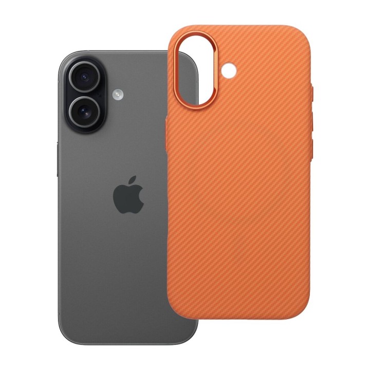 Case for iPhone 17 K-Look compatible with MagSafe orange