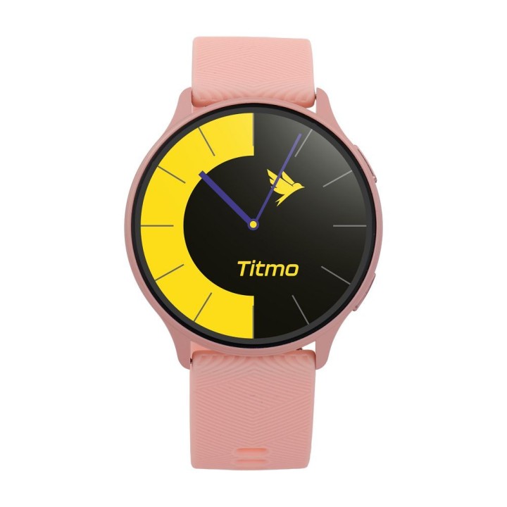Smartwatch TITMO O-200 (GPS, AMOLED, Bluetooth call, strap silicone) pink 0INT
