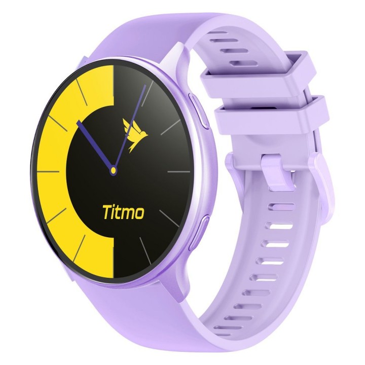 Smartwatch TITMO O-200 (GPS, AMOLED, bluetooth call, silicone strap) lavender 0INT