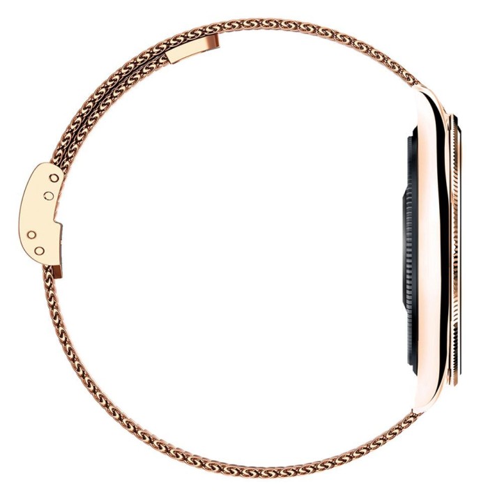 Smartwatch TITMO O-170 (AMOLED, bluetooth call, stainless steel strap gold mesh) gold 0INT