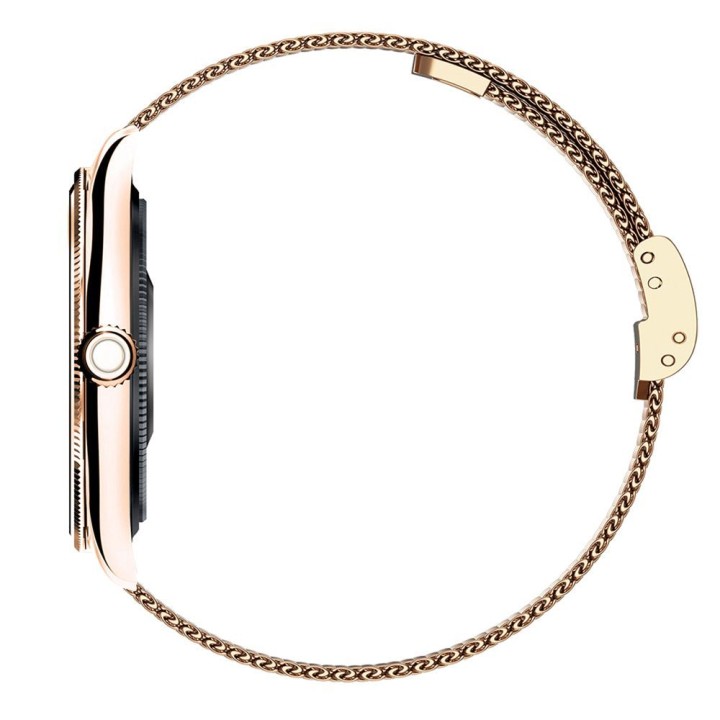 Smartwatch TITMO O-170 (AMOLED, bluetooth call, stainless steel strap gold mesh) gold 0INT