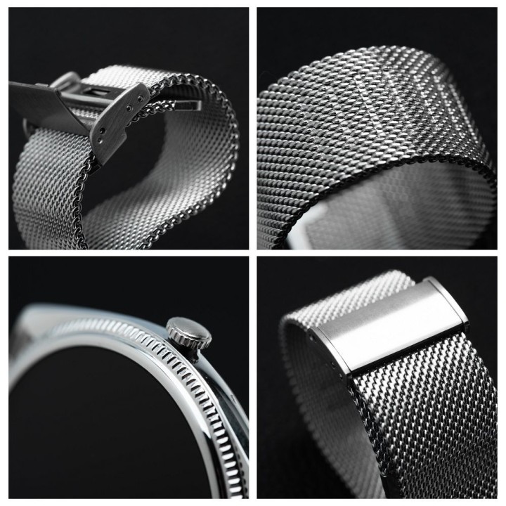 Smartwatch TITMO O-170 (AMOLED, Bluetooth call, strap steel szlachetna silver mesh) silver 0INT