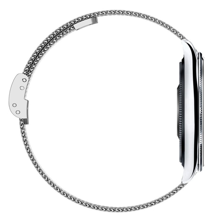 Smartwatch TITMO O-170 (AMOLED, bluetooth call, stainless steel strap silver mesh) silver 0INT