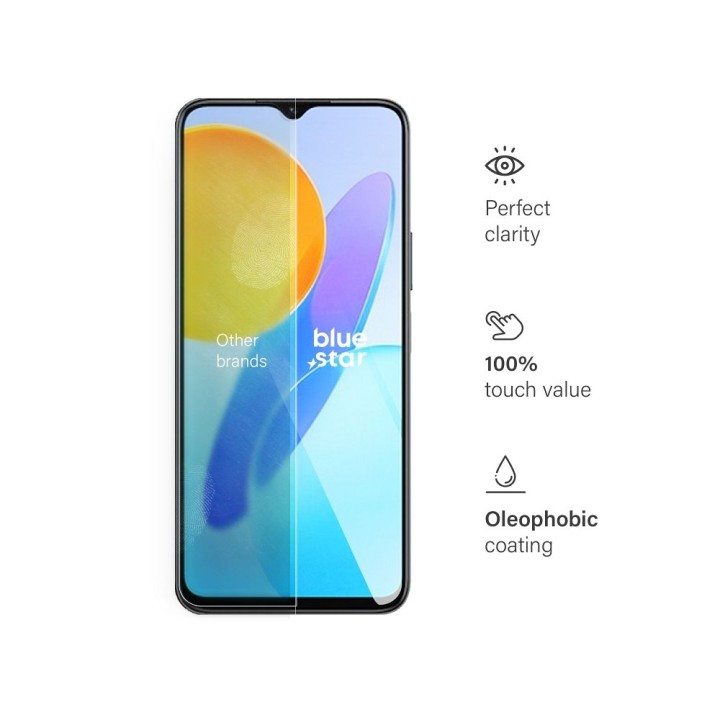 Закаленное стекло для Honor X6 / X8 5G Blue Star
