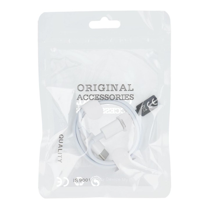 Cable USB C to USB C PD 40W HD23 1 m HD23 white