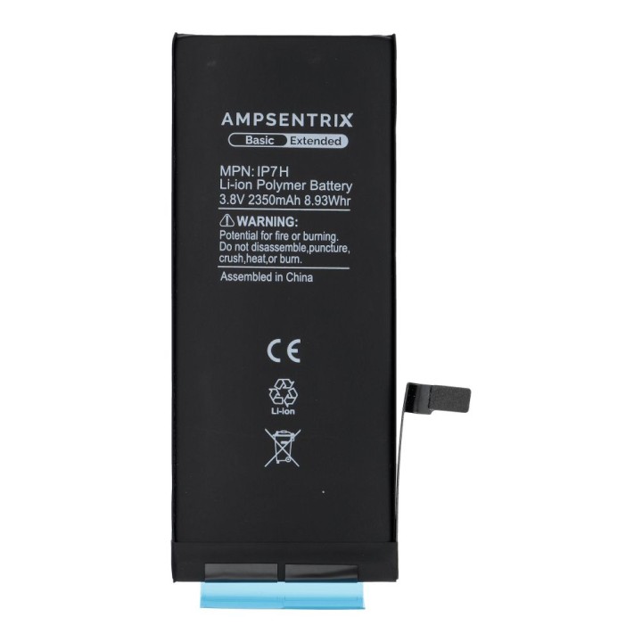 AmpSentrix Basic аккумулятор для iPhone 7 (повышенная емкость 2350 mAh)