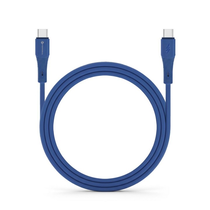 USB-C to USB-C cable Forcell F-Energy QC4.0 PD 3A 60W Silicone 1 m C344 navy blue