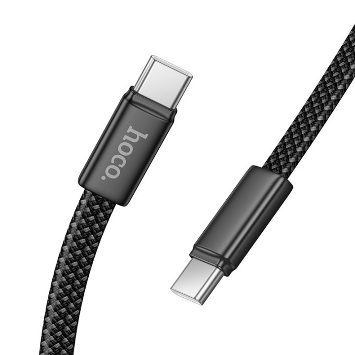 USB-C to USB-C cable Hoco 3A 60W flat 1 m X125 black