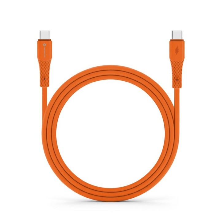 Cable USB C to USB C Forcell F-Energy QC4.0 PD 3A 60W Silicone 1 m C344 orange