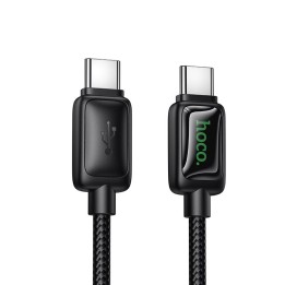 Кабель USB-C – USB-C Hoco 3A 60W 1,2 m с LCD U146 черный
